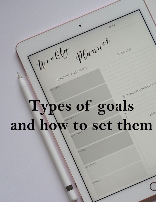 Types of goals and how to set them